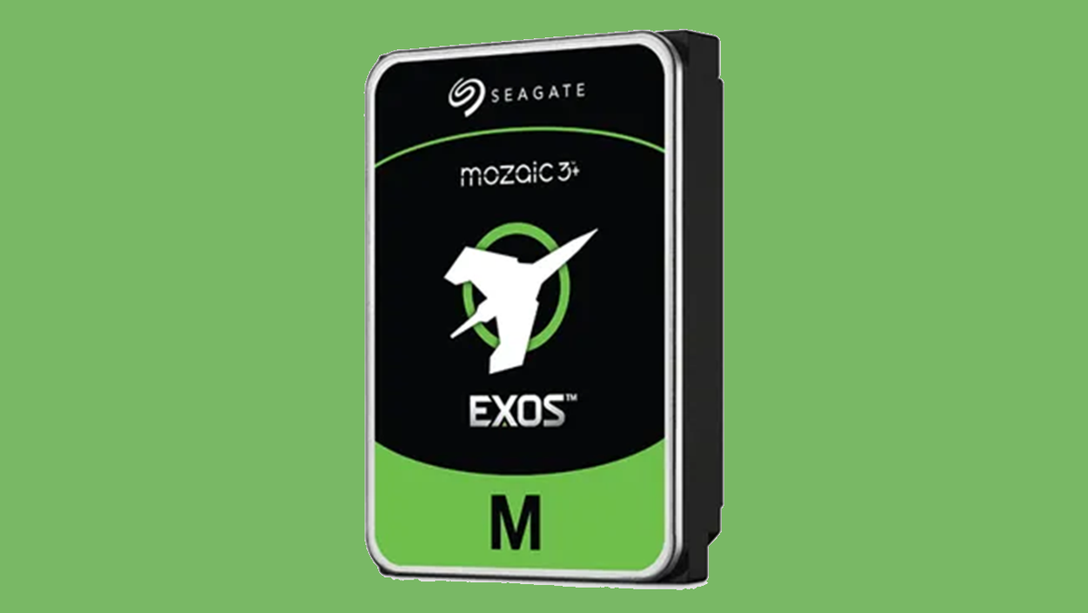 Seagate's Exos M HAMR-based hard drive.